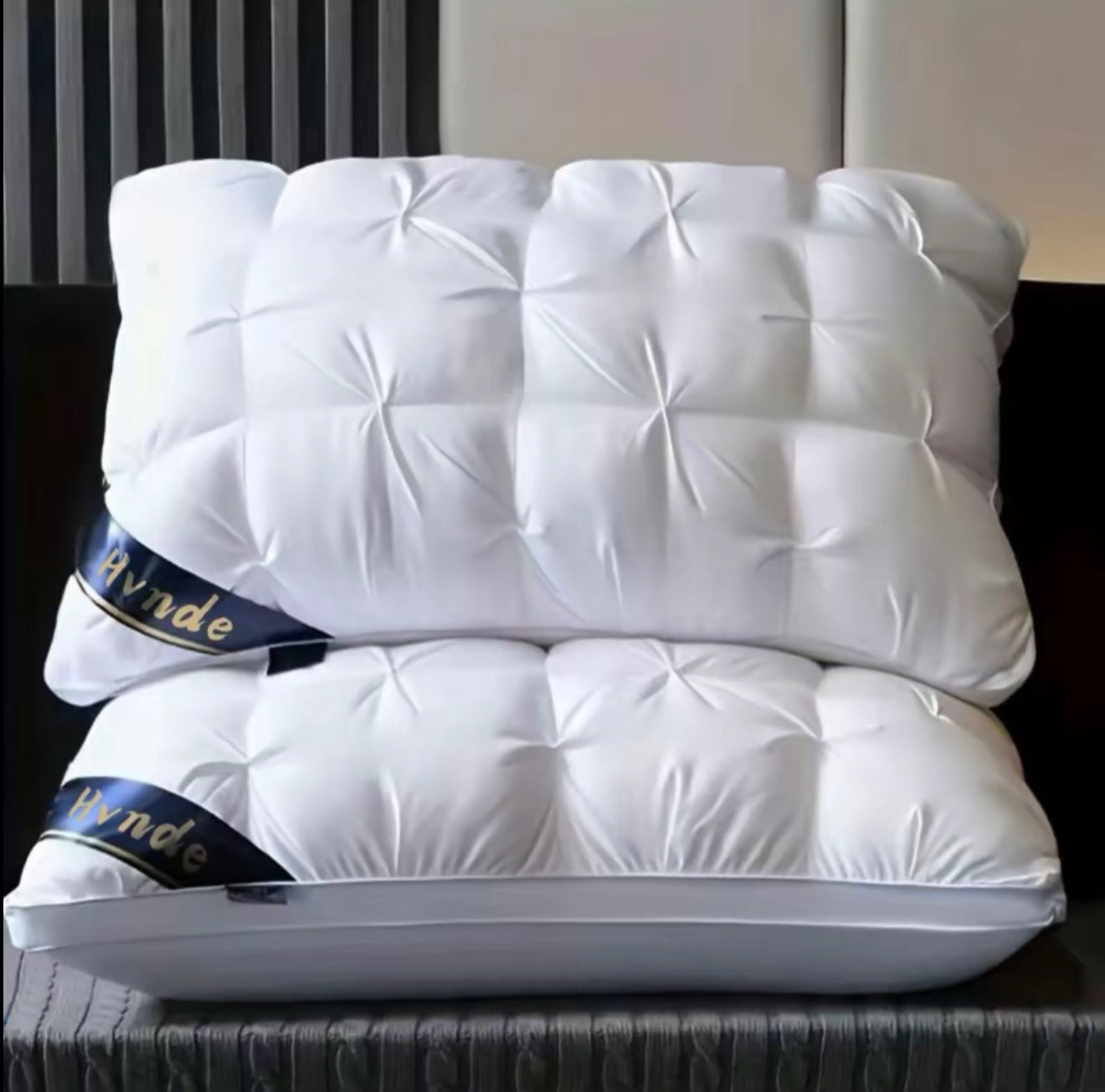 Luxury 5 Star Hotel Pillow - High Quality Deep Sleep 19 x 29 Inch Set - Comfort Neck Support Low Allergy Soft Texture Luxurious Hotel Pillow - For Side, Back, And Stomach Sleepers - All Season Sleep